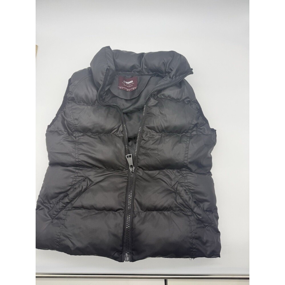 Women’s Puffer Vest Size Medium Black CI SONO Los Angeles Outerwear